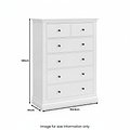 Porter 2 Over 4 Chest of Drawers dimensions