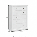 Porter 2 Over 4 Chest of Drawers dimensions