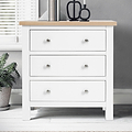 Farrow White Small 3 Drawer Chest from Roseland Furniture