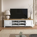 Farrow White 180cm Extra Wide TV Stand from Roseland Furniture