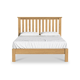 Lanner Oak Low Foot End Bed Frame Double from Roseland Furniture