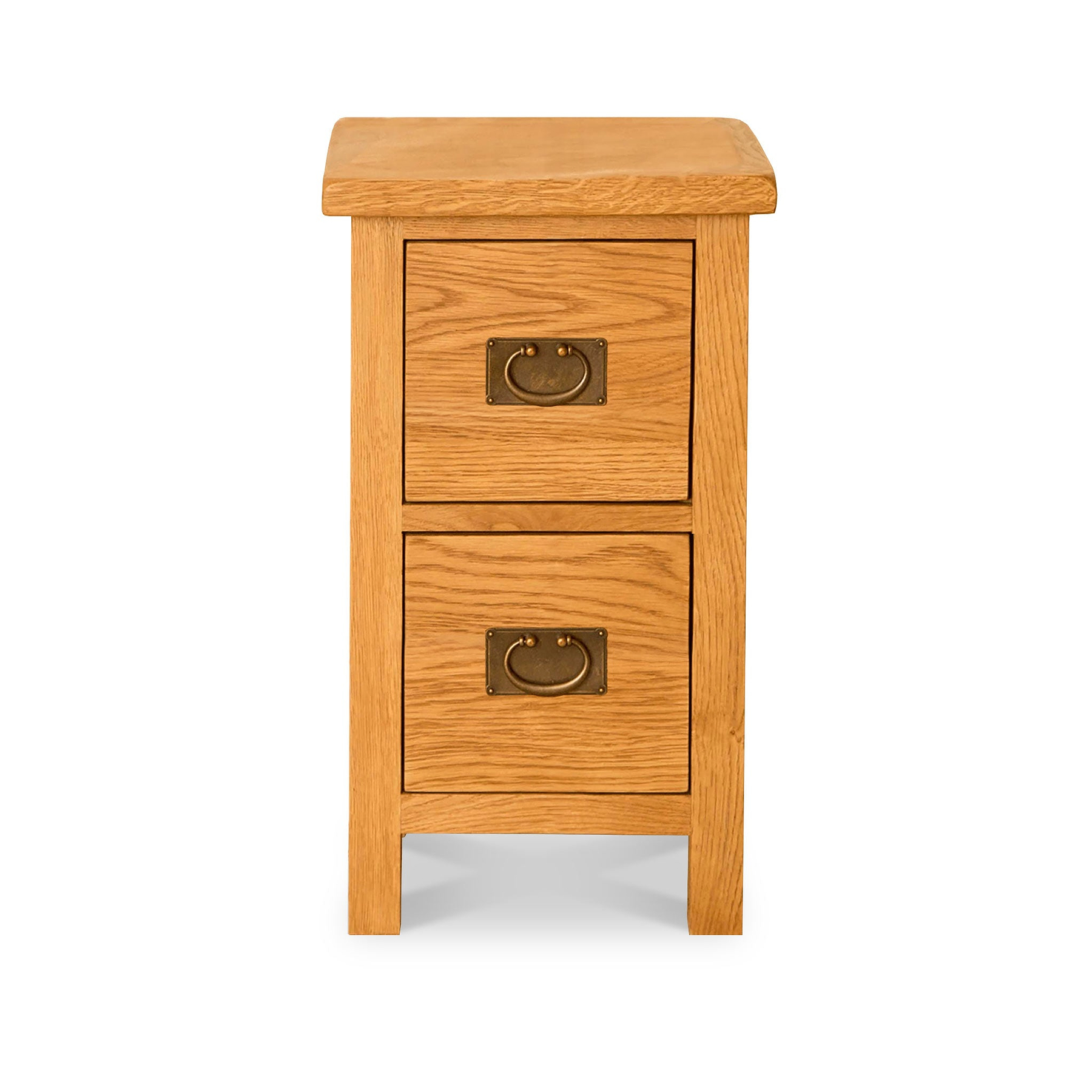 Lanner Oak Slim Bedside Table by Roseland Furniture