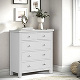 Cornish Dove Grey 2 over 3 chest of drawers from Roseland Furniture