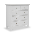 Cornish Dove Grey 2 over 3 chest of drawers from Roseland Furniture