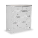 Cornish Dove Grey 2 over 3 chest of drawers from Roseland Furniture