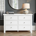 Cornish White 6 Drawer Chest from Roseland Furniture