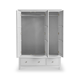Cornish Dove Grey Triple Wardrobe from Roseland Furniture