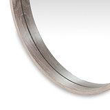 Natural Wood Round Wall Mirror
