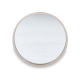 Natural Wood Round Wall Mirror from Roseland Furniture