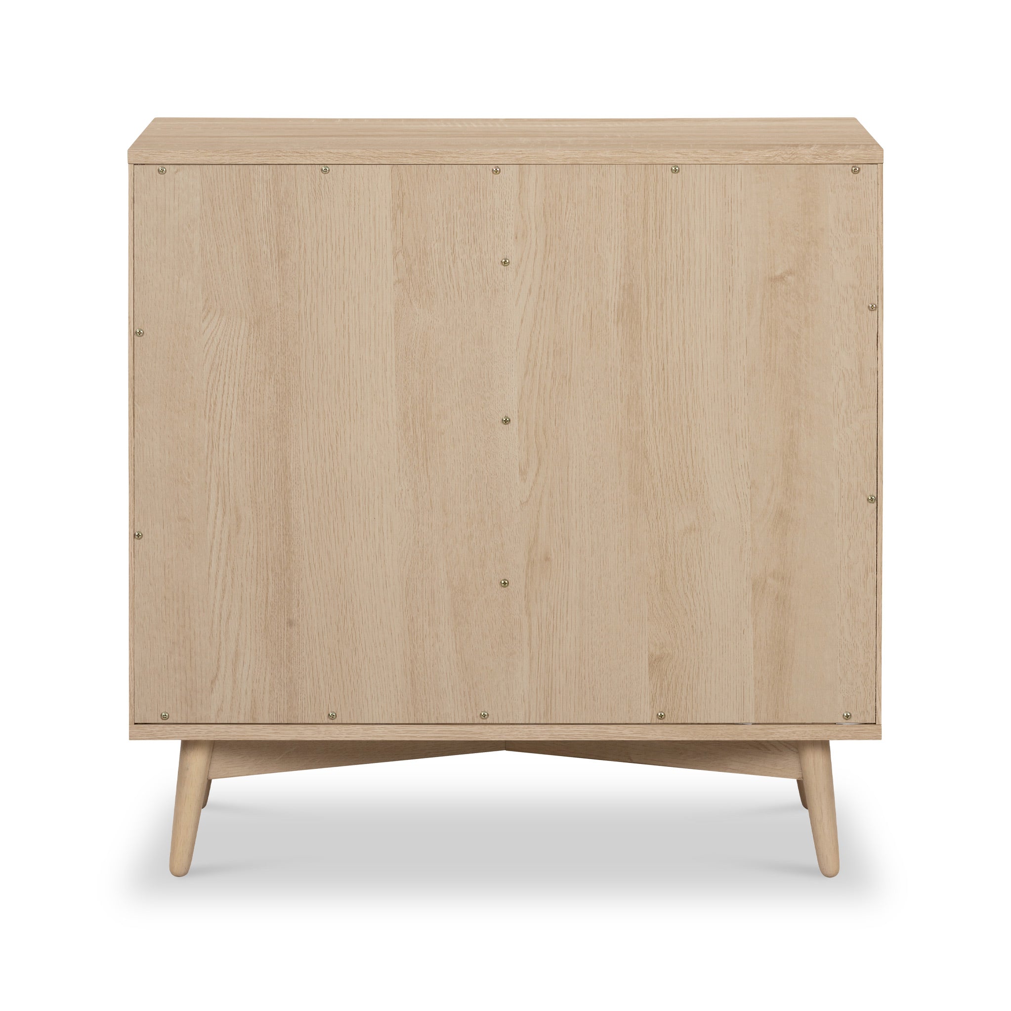 Jakob Oak Effect 3 Drawer Grooved Chest of Drawers | Roseland