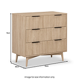 Jakob 3 drawer chest from Roseland Furniture