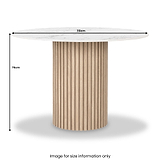 Jakob round dining table from Roseland Furniture