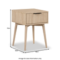 Jakob 1 drawer side table from Roseland Furniture