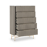 Amelie Fluted 5 Drawer Chest from Roseland Furniture