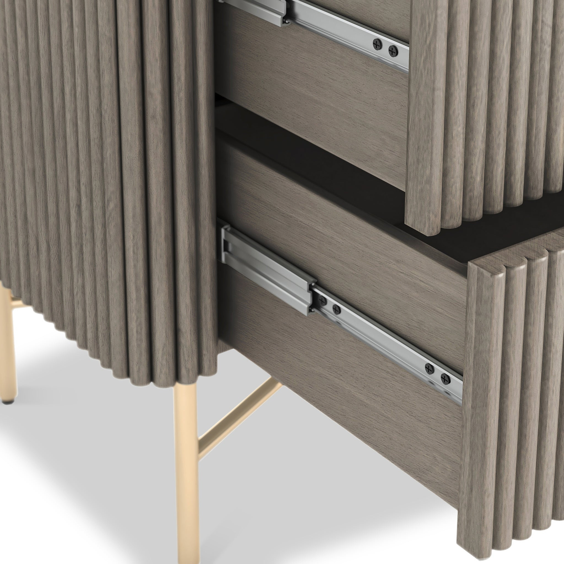 Amelie Fluted 5 Drawer Chest from Roseland Furniture