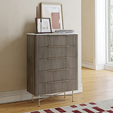 Amelie Fluted 5 Drawer Chest from Roseland Furniture