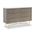 Amelie Fluted 6 Drawer Chest from Roseland Furniture