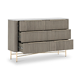 Amelie Fluted 6 Drawer Chest from Roseland Furniture