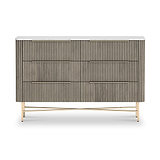 Amelie Fluted 6 Drawer Chest from Roseland Furniture