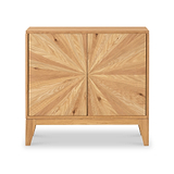 Sunburst Oak 2 Door Sideboard from Roseland Furniture