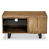 Isaac Oak 90cm Small TV Stand from Roseland Furniture