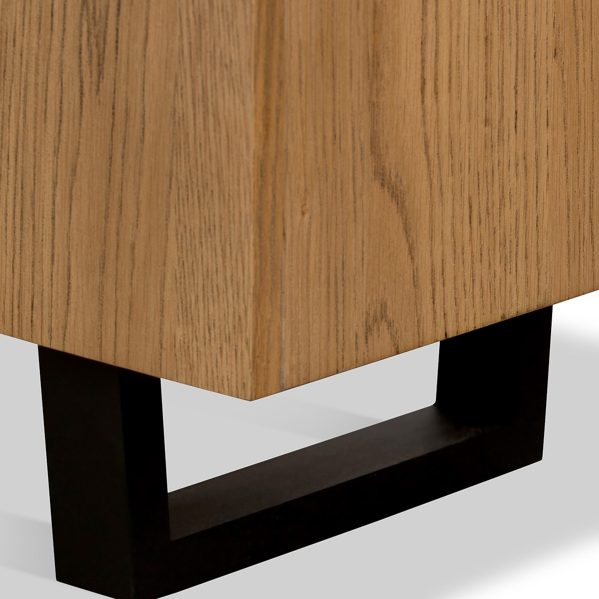 Isaac Oak 90cm Corner TV Stand from Roseland Furniture