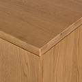 Isaac Oak 90cm Corner TV Stand from Roseland Furniture