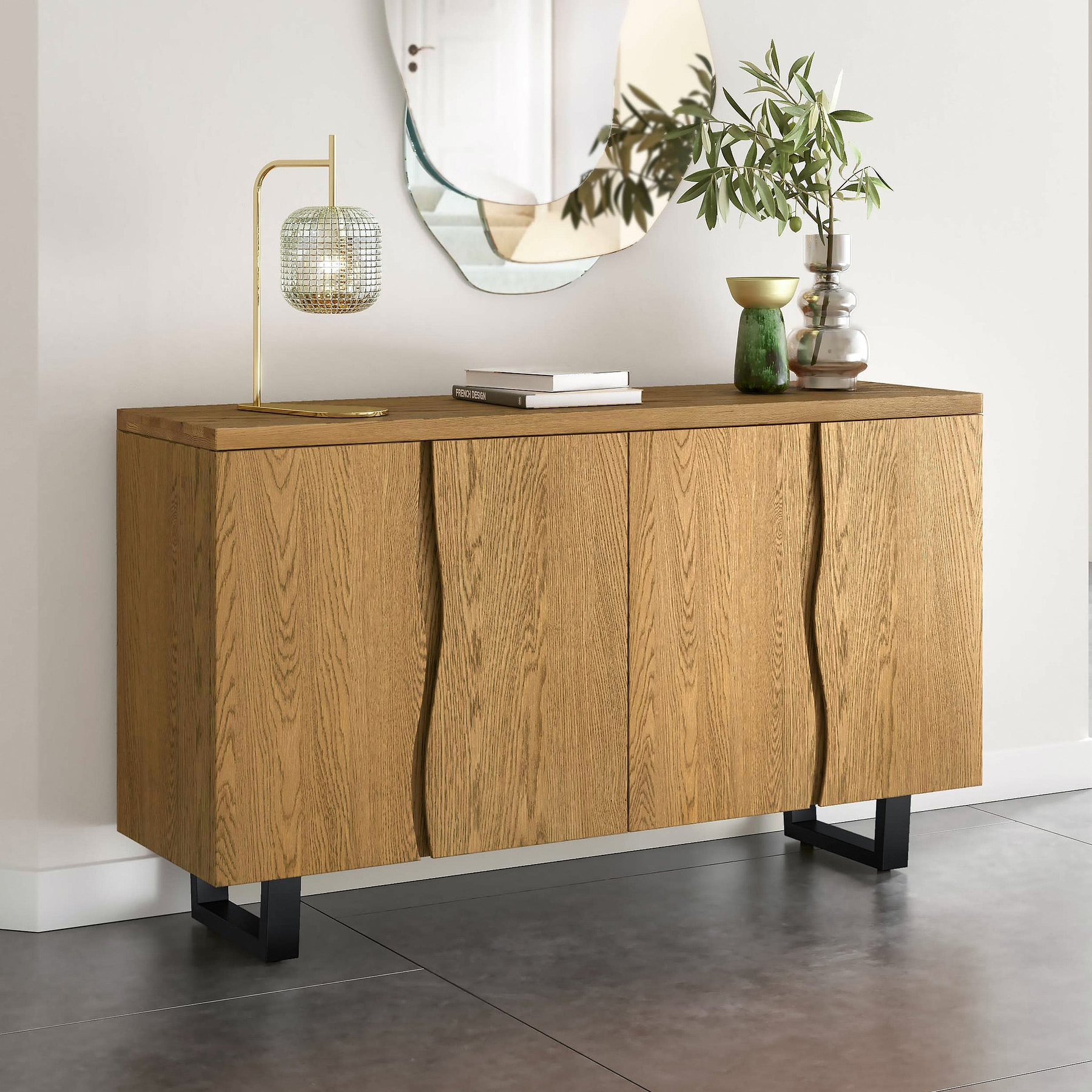 Isaac Oak Large Sideboard from Roseland Furniture
