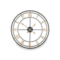 Antique Bronze & Gold Metal Round Wall Clock from Roseland Furniture