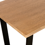 Isaac Oak 140cm Dining Table from Roseland Furniture