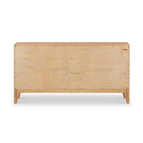 Sunburst Oak Large 2 Door 3 Drawer Sideboard from Roseland Furniture 