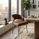 Torcello Faux Leather Dining Chair from Roseland Furniture