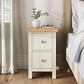 Farrow Cream Slim Bedside Table from Roseland Furniture