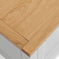 Farrow Grey XL Bedside Cabinet by Roseland Furniture - close up of wooden top