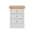 Farrow Grey XL Bedside Cabinet by Roseland Furniture - Front view