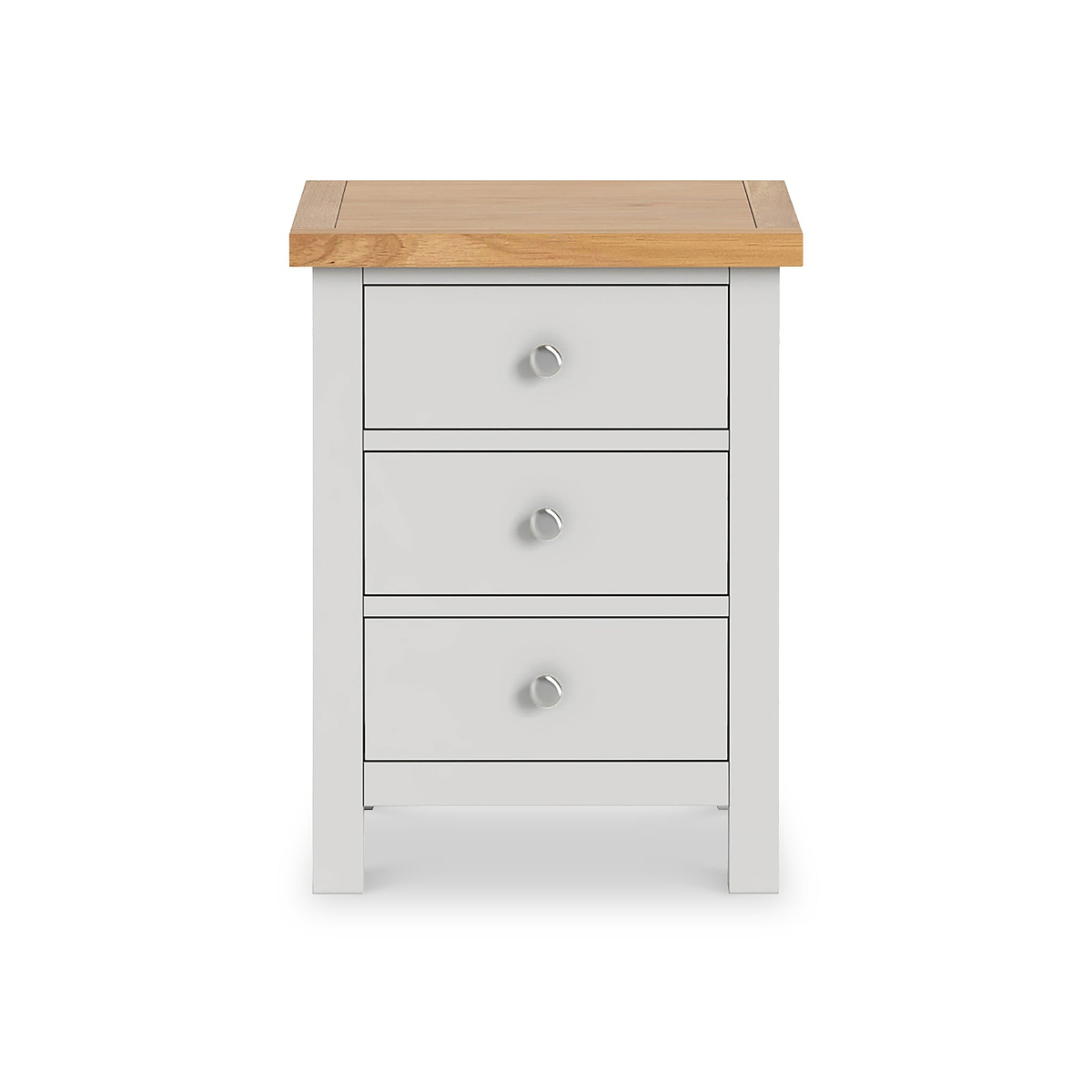 Farrow Grey XL Bedside Cabinet by Roseland Furniture - Front view