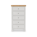 Farrow XL Grey 5 Drawer Tallboy Chest from Roseland Furniture