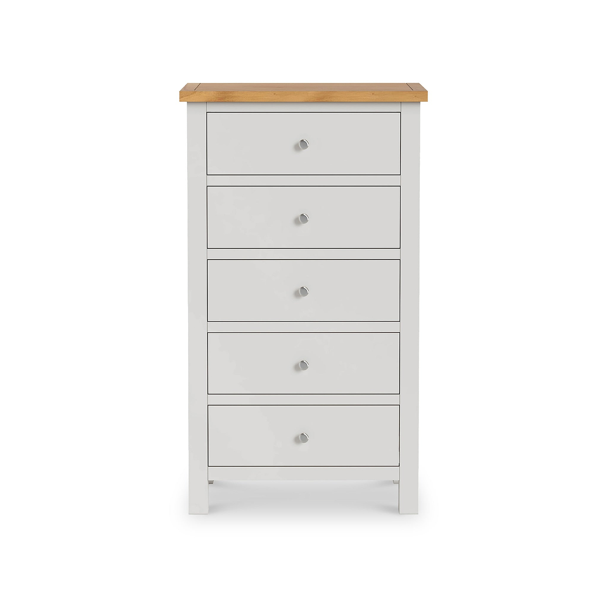 Farrow XL Grey 5 Drawer Tallboy Chest from Roseland Furniture