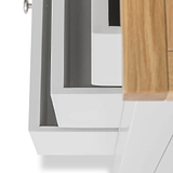 Farrow XL Grey 8 Drawer Wide Chest from Roseland Furniture
