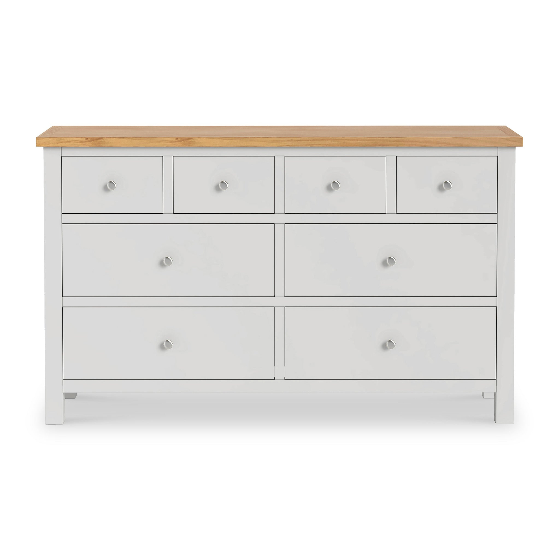 Farrow XL Grey 8 Drawer Wide Chest from Roseland Furniture