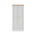 Farrow Grey Double Full Hanging Wardrobe from Roseland Furniture