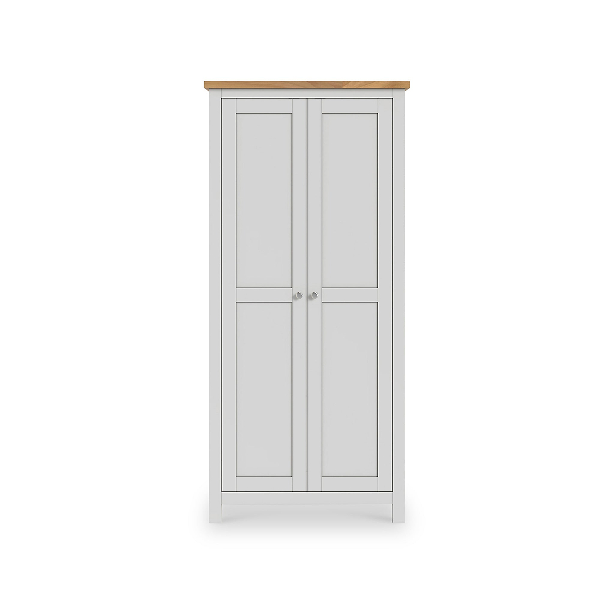 Farrow Grey Double Full Hanging Wardrobe from Roseland Furniture