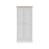 Farrow Grey Double Full Hanging Wardrobe from Roseland Furniture