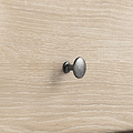 Celine Oak 3 Drawer Bedside Table