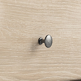Celine Oak 3 Drawer Bedside Table