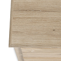 Celine Oak 3 Drawer Bedside Table