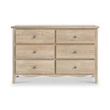 Celine Oak 6 Drawer Chest