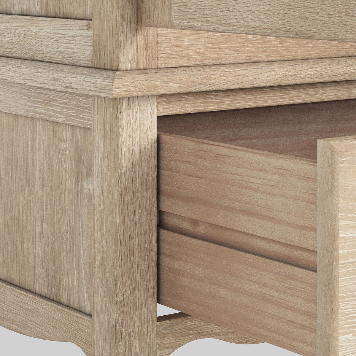Camille Oak Double Wardrobe