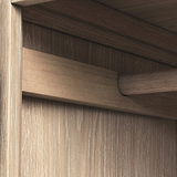 Camille Oak Double Wardrobe