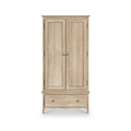 Camille Oak Double Wardrobe